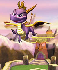 Spyro goes flying over Idol Springs